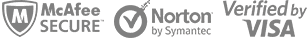 Security and payment verification logos